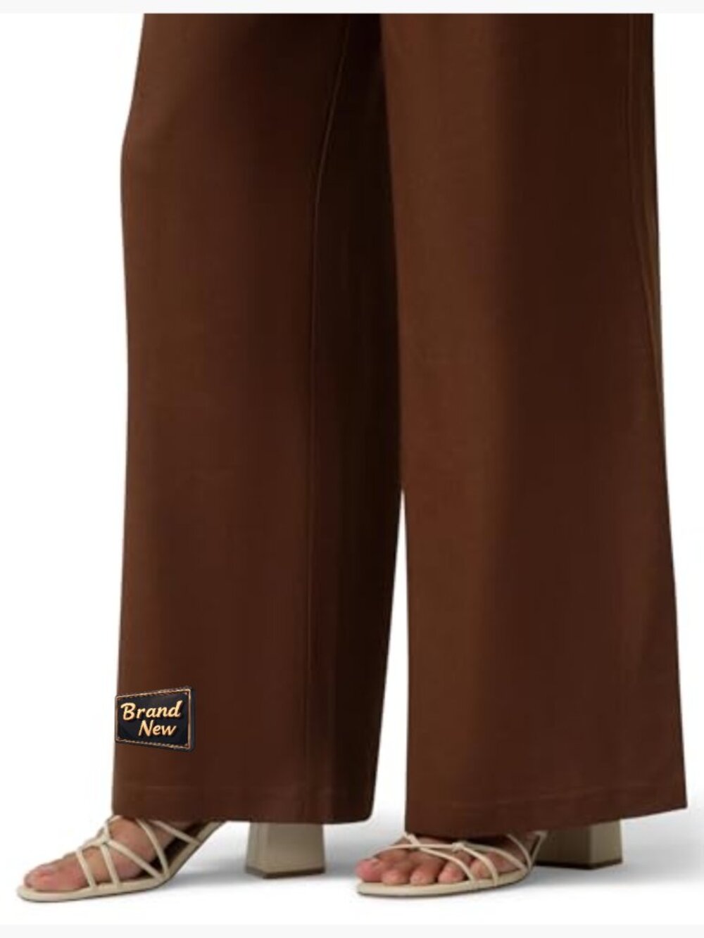 HUE Coastal Linen Palazzo Pull-on Pant, Wide Leg, 32-Inch Inseam, Pockets - Picture 5 of 7